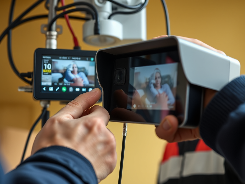 Montażu Wizjera z Kamerą i Widedomofonów oraz systemów monitoringu, alarmów i kamer wewnętrznych.