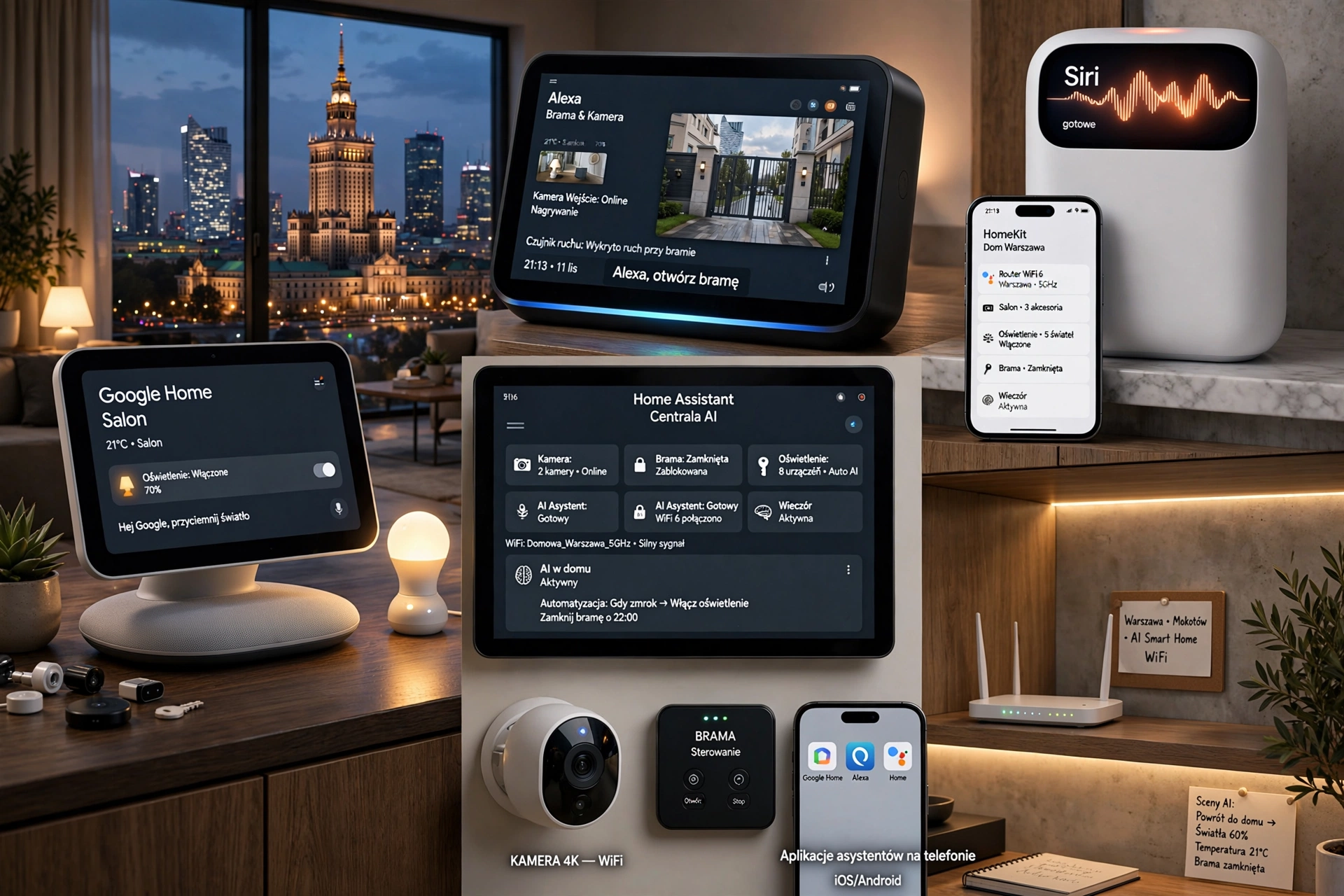 Montujemy Google Home, Alexa, AI w domy na WiFi | Twój Dom, Twoja Inteligencja i WiFi | Warszawa i okolice | Wideodom.eu | 570 933 114